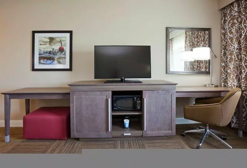 キングサイズベッドのデラックスルーム, Hampton Inn Minneapolis Roseville