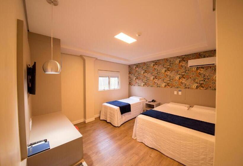스탠다드 트리플 룸, Hiber Hotel Acesso A Chapecó