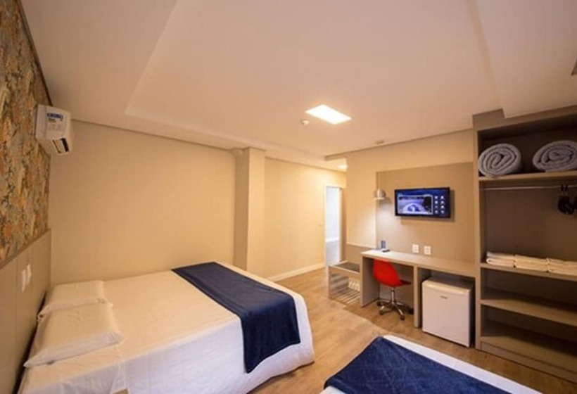 디럭스 트리플 룸, Hiber Hotel Acesso A Chapecó