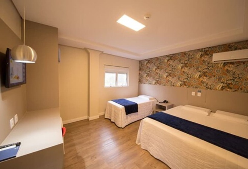 豪华三人间, Hiber Hotel   Acesso A Chapecó