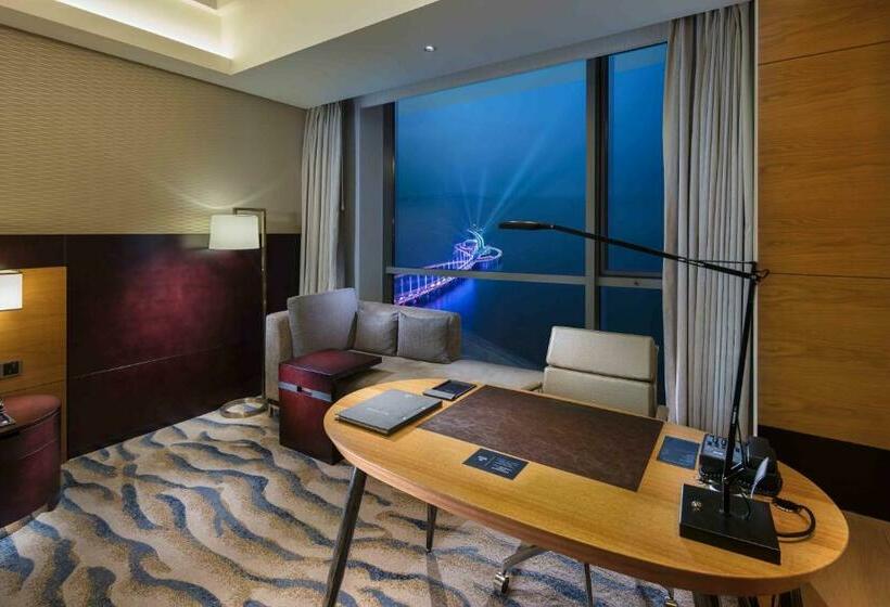 스탠다드 룸 바다 전망, Hilton Yantai Golden Coast
