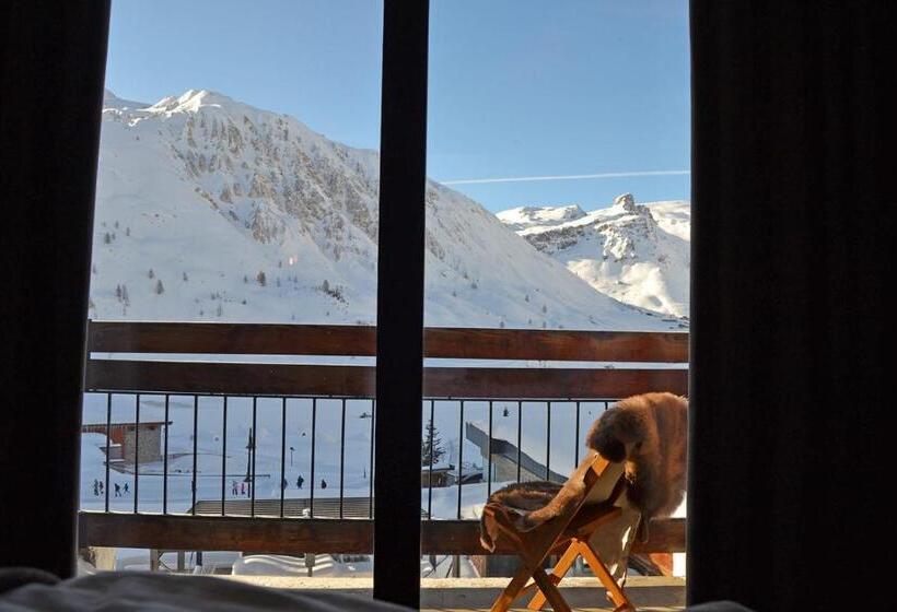 اتاق استاندارد با بالکن, Langley Hôtel Tignes 2100
