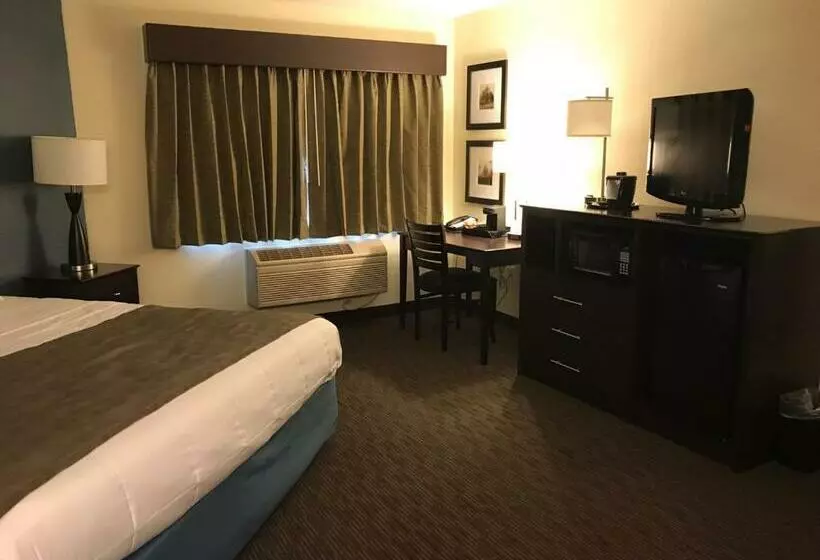 キングサイズベッドのデラックスルーム, Americinn By Wyndham Hotel And Suites Long Lake
