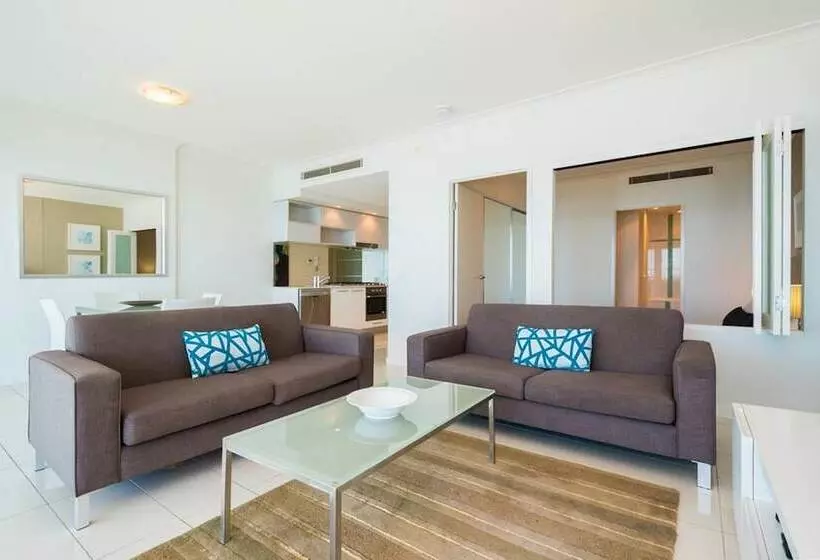 景色の見える一ベッドルームアパートメント, Silvershore Apartments On The Broadwater