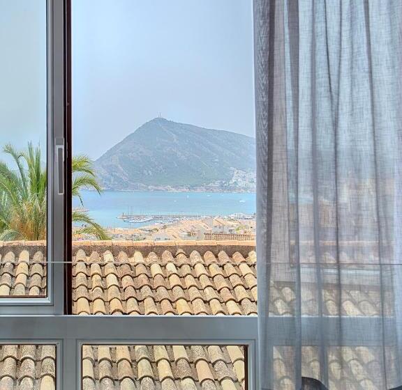 غرفة قياسية مطلّة علي البحر, Hostal Perla Blanca Altea