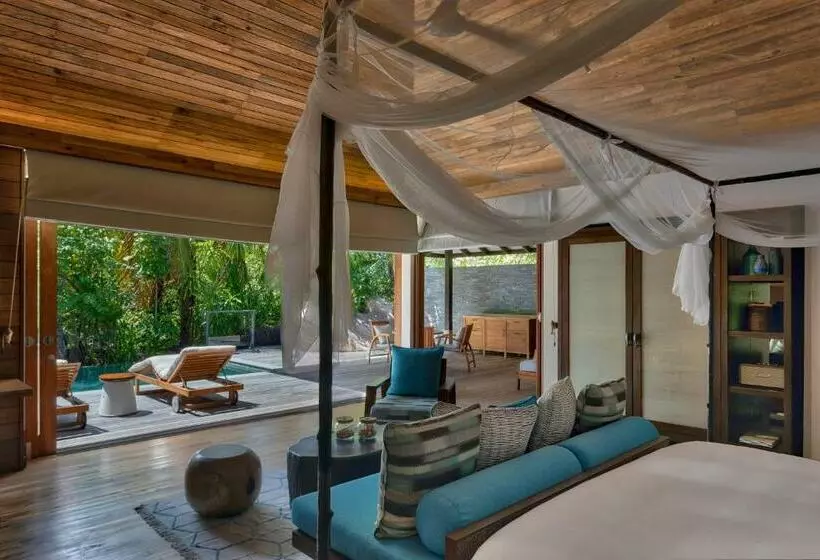 ویلای یک اتاق خوابه با استخر شنا, Six Senses Zil Pasyon, Seychelles