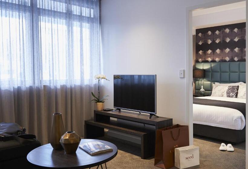 דירה בת חדר שינה 1 עם מרפסת, Silkari Suites At Chatswood