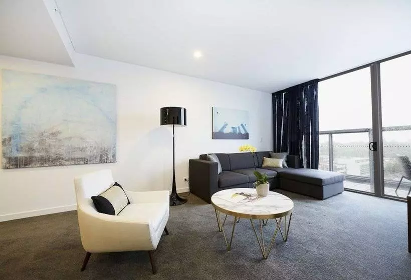 テラス付き1ベッドルームアパートメント, Silkari Suites At Chatswood