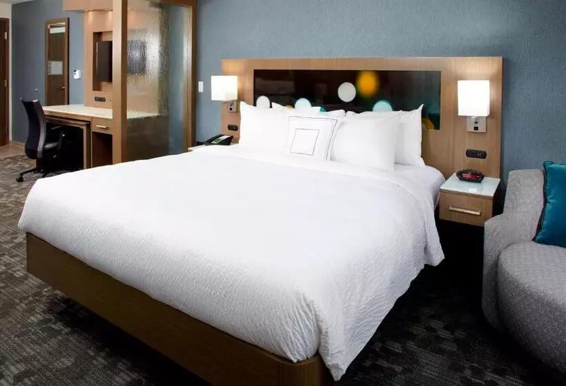 キングサイズベッドのスタンダードルーム, Courtyard By Marriott Akron Downtown