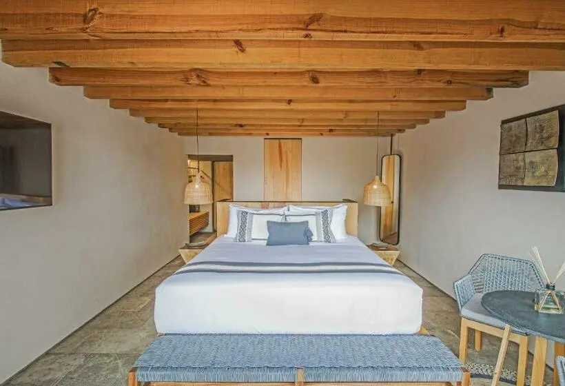 キングサイズベッドのスイートルーム, El Lugar Del Que Te Hable Hotel Boutique