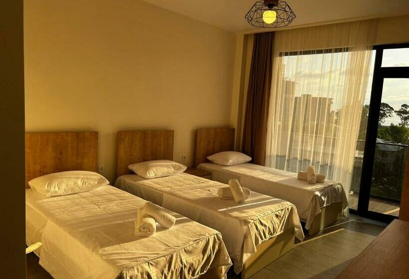 اتاق استاندارد سه تخته با چشمانداز, Heart Hotel Gonio