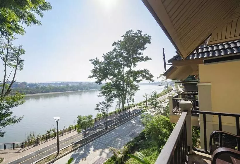リバービュースタンダードルーム, Chiangkhong Teak Garden Riverfront Onsen Hotel  Sha Extra Plus