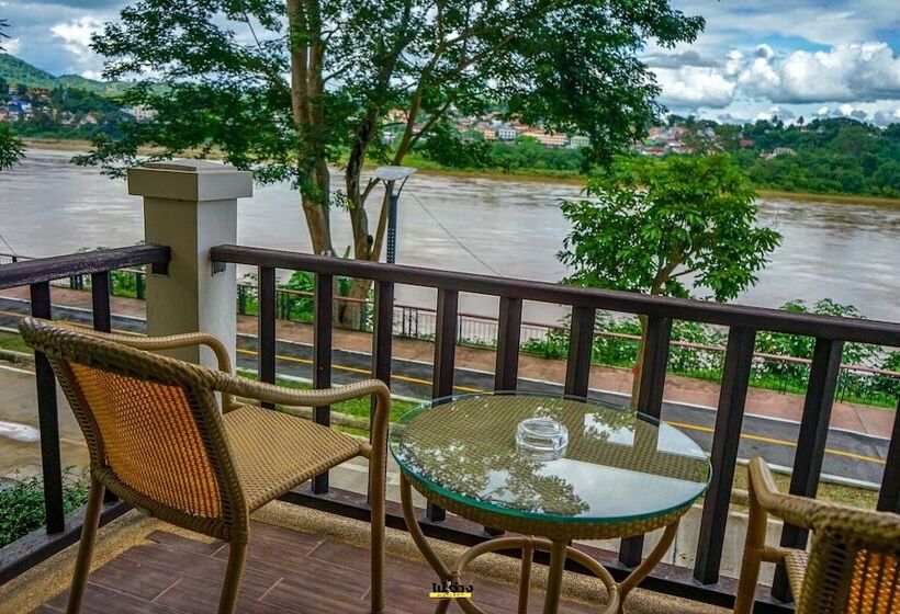 Pokój Standard Widok Rzeka, Chiangkhong Teak Garden Riverfront Onsen Hotel  Sha Extra Plus