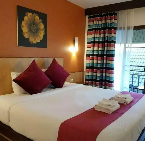 ガーデンビュースタンダードルーム, Chiangkhong Teak Garden Riverfront Onsen Hotel  Sha Extra Plus