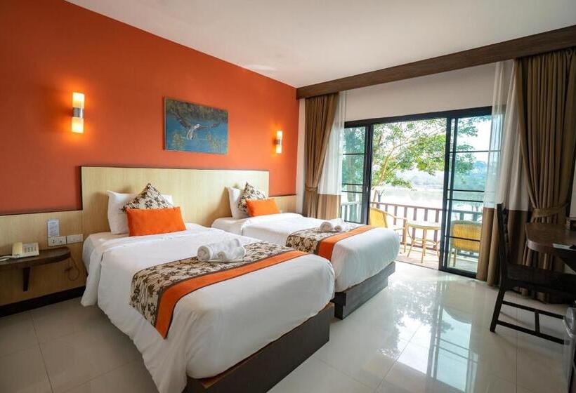 Pokój Standard Widok Rzeka, Chiangkhong Teak Garden Riverfront Onsen Hotel  Sha Extra Plus