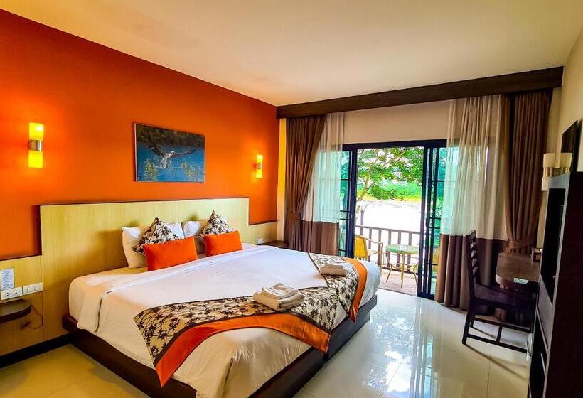 Pokój Standard Widok Rzeka, Chiangkhong Teak Garden Riverfront Onsen Hotel  Sha Extra Plus