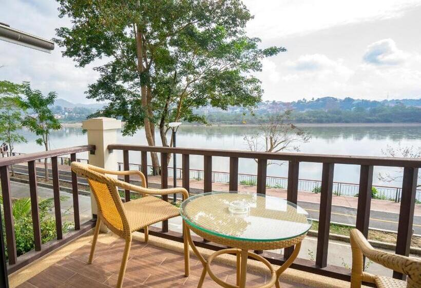 Pokój Standard Widok Rzeka, Chiangkhong Teak Garden Riverfront Onsen Hotel  Sha Extra Plus