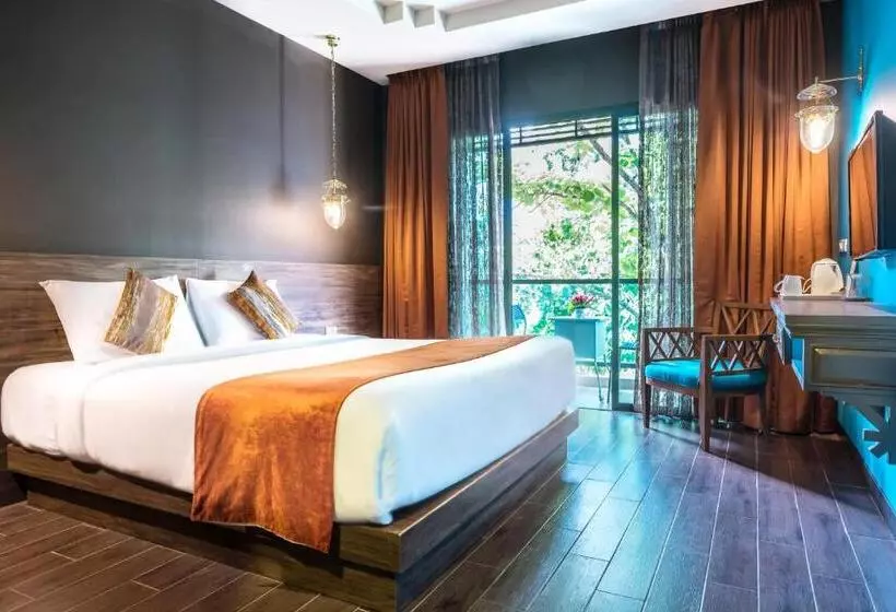 デラックスルーム, Chiangkhong Teak Garden Riverfront Onsen Hotel  Sha Extra Plus