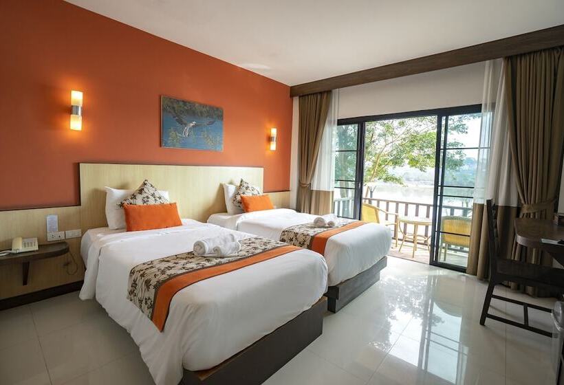 Pokój Standard Widok Rzeka, Chiangkhong Teak Garden Riverfront Onsen Hotel  Sha Extra Plus