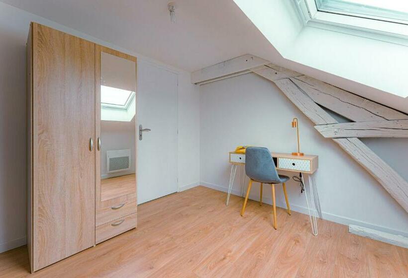 Номер Стандарт, Coeur De Ville #h3   Wifi Et Netflix   Lave Linge   Logement Partagé   Chambre Privée