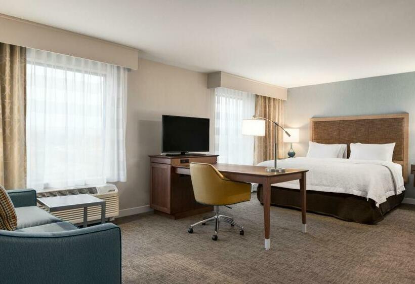 キングサイズベッドのデラックススイート, Hampton Inn Lincoln Airport