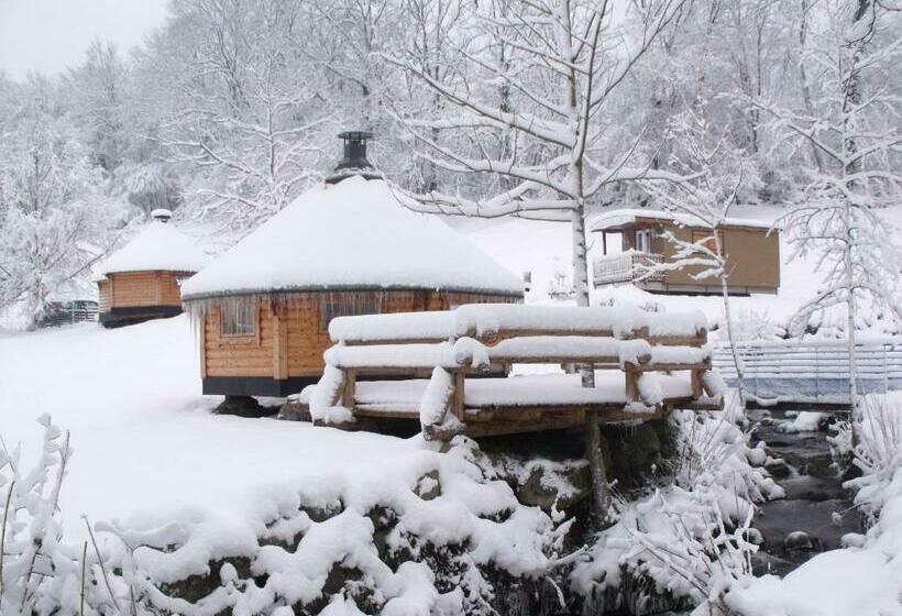 Номер Стандарт, Escapade Romantique: Cabane Avec Terrasse Panoramique, Poêle à Bois Et éclairage Multicolore   Fr 1