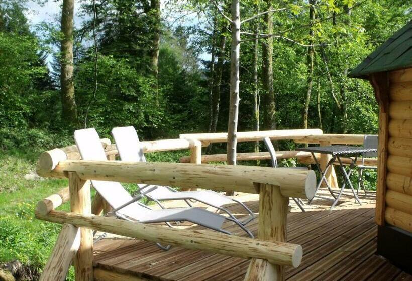 Номер Стандарт, Escapade Romantique: Cabane Avec Terrasse Panoramique, Poêle à Bois Et éclairage Multicolore   Fr 1
