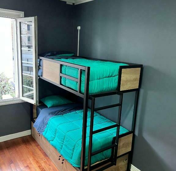 سرير فى غرفة مشتركه, Casa Ribera Hotel Providencia