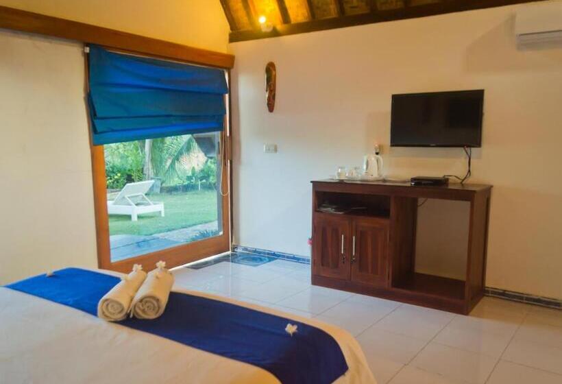 غرفة قياسية سرير كينج, Blue Monkey Retreat Areguling Lombok