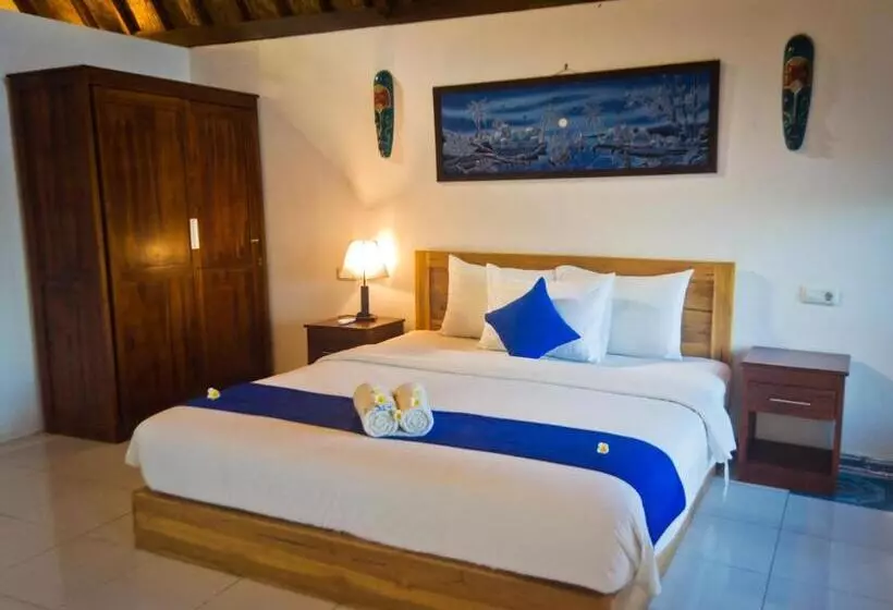 キングサイズベッドのスタンダードルーム, Blue Monkey Retreat Areguling Lombok