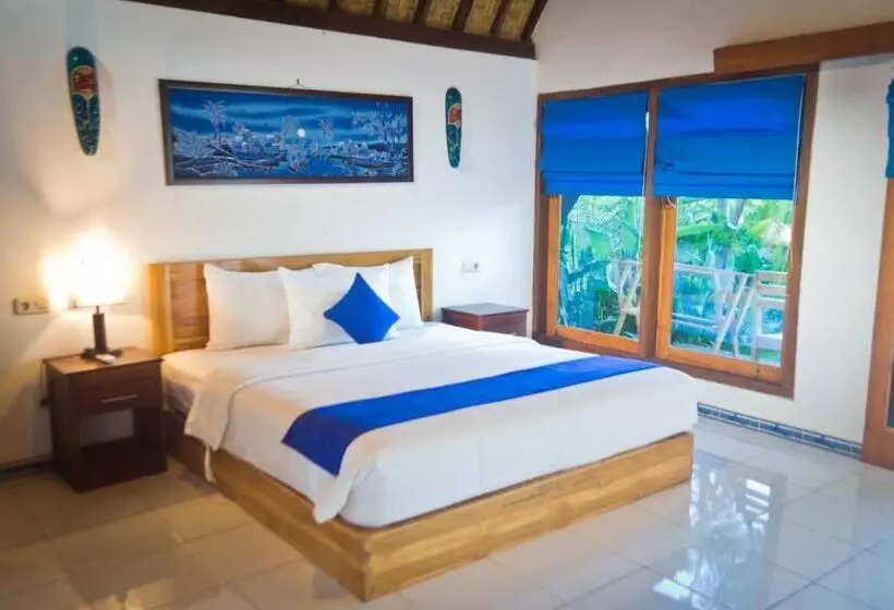 キングサイズベッドのスタンダードルーム, Blue Monkey Retreat Areguling Lombok