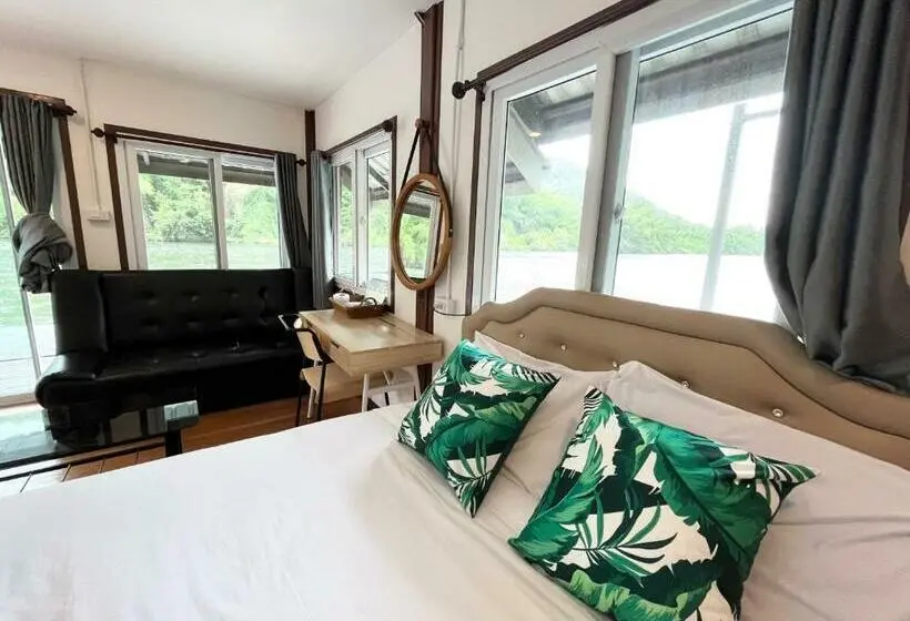 Standard studio with lake view, Lake Hill Resort Kanchanaburi