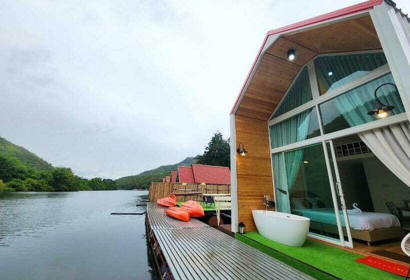 غرفة ديلوكس مطلة على النهر, Lake Hill Resort Kanchanaburi