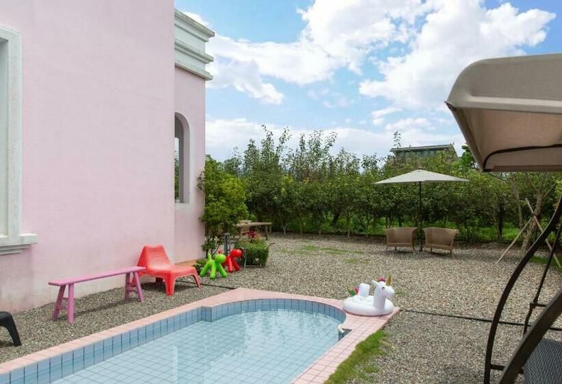 ویلای 1 خوابه با چشمانداز باغ, 獨棟別墅 私人花園 桐話親子民宿 Tonghua B&b