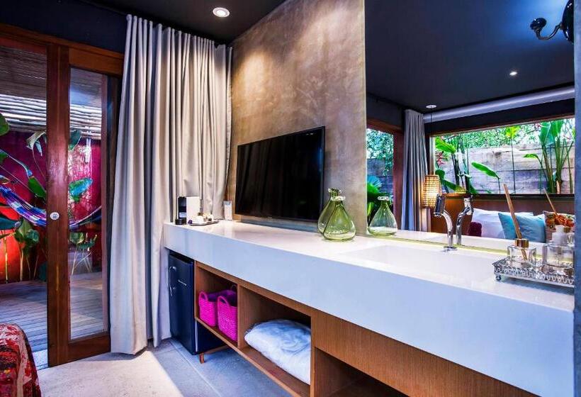 חדר דלוקס נוף לגינה, Pousada Refugio De Maresias