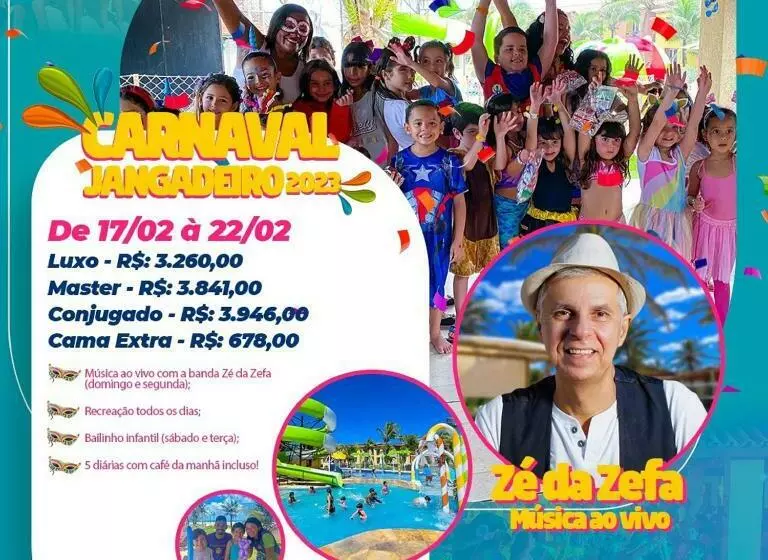 マスタールーム, Jangadeiro Praia Hotel Resort   Parque Aquático E Pé Na Areia