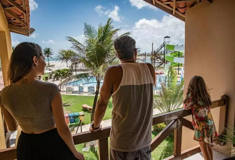 オーシャンビューのデラックストリプルルーム, Jangadeiro Praia Hotel Resort   Parque Aquático E Pé Na Areia