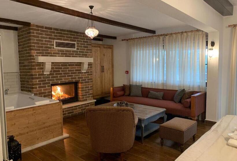 חדר דלוקס עם מיטת קינג, Beyaz Ev Agva  Adult Only +15