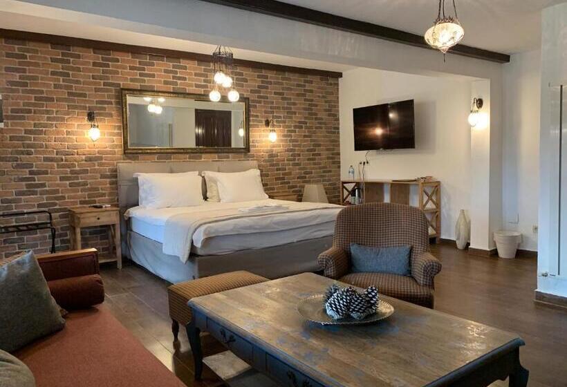 חדר דלוקס עם מיטת קינג, Beyaz Ev Agva  Adult Only +15