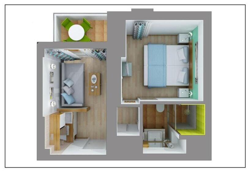 패밀리 룸 가든 전망, Calimera Side Resort