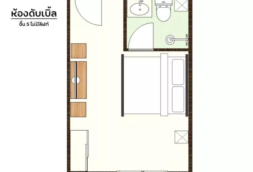 اتاق استاندارد با تخت دو نفره بزرگ, Don Muang