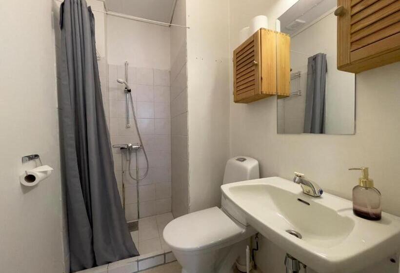 חדר סטנדרד יחיד חדר אמבטיה משותף, Borg Sommerhotell