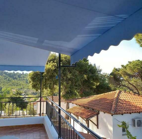 شقة غرفة نوم واحدة مزودة بشُرفة, Villa Elpiniki