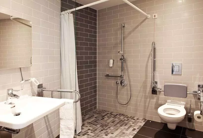 身障者適用ダブルベッド付きスタンダードルーム, Holiday Inn Express   Siegen, An Ihg