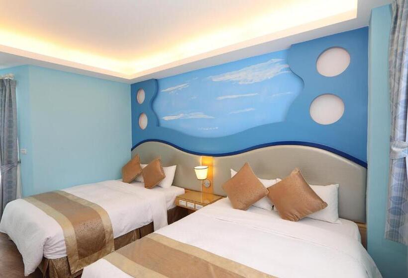 اتاق استاندارد چهار تخته با چشمانداز دریا, Hang Hai B & B