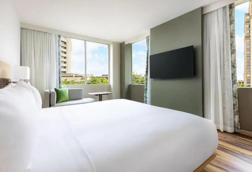 キングサイズベッド、シティビューデラックスルーム, Ac Hotel By Marriott Honolulu