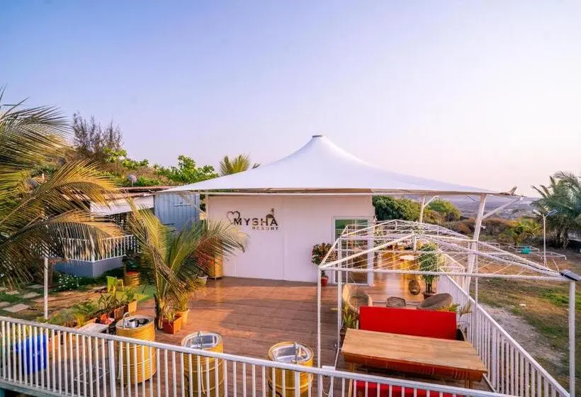 オーシャンビューデラックスルームバルコニー付き, Mysha Hill And Sea Resort   Pet Friendly