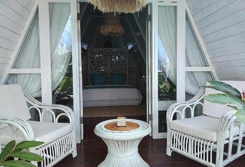 חדר סטנדרט נוף לגינה, Piramida S White Villa S Bali