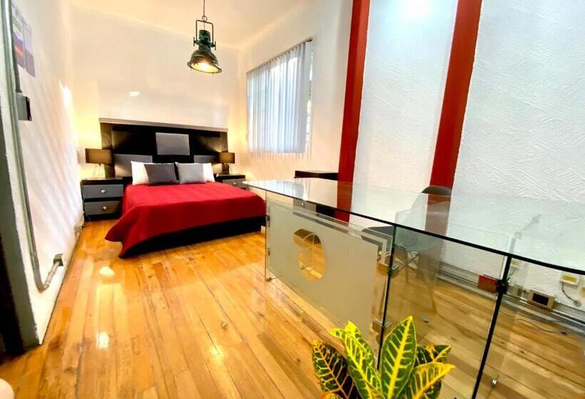 اتاق استاندارد با سرویس بهداشتی مشترک, Roomies Hostel Reforma El ángel