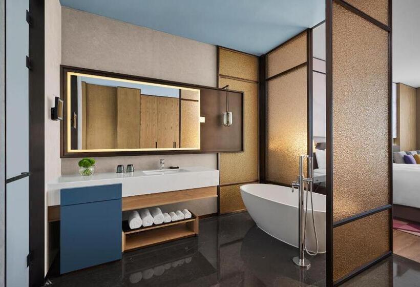 חדר דלוקס,מיטת קינג עם נוף לעיר, Jw Marriott Hotel Xi An Southwest